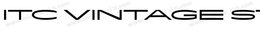 ITC Vintage Std字体转换